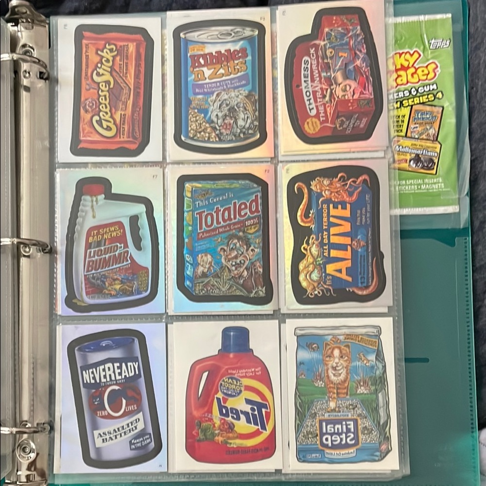 Wacky Packages Foil Sticker Collection